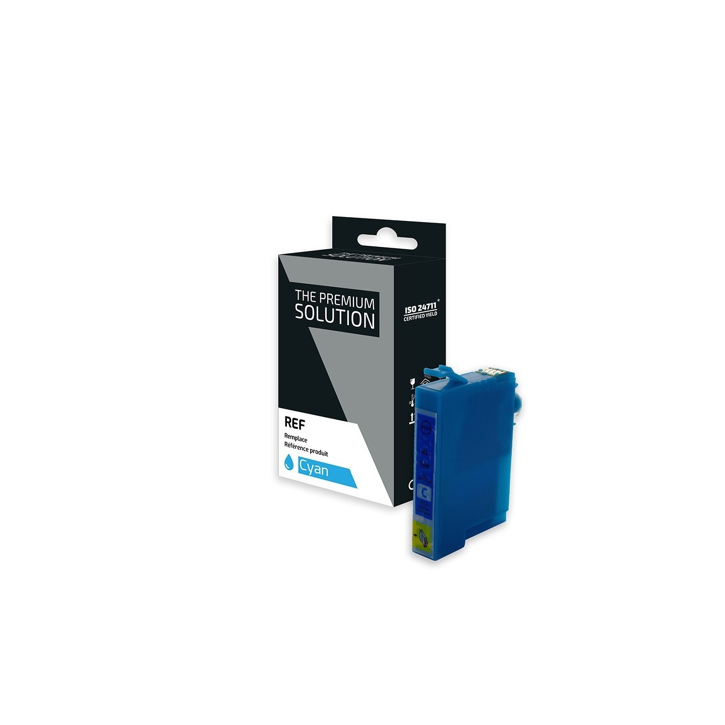 Epson E1282 Cartouche compatible avec C13T12824011 - Cyan