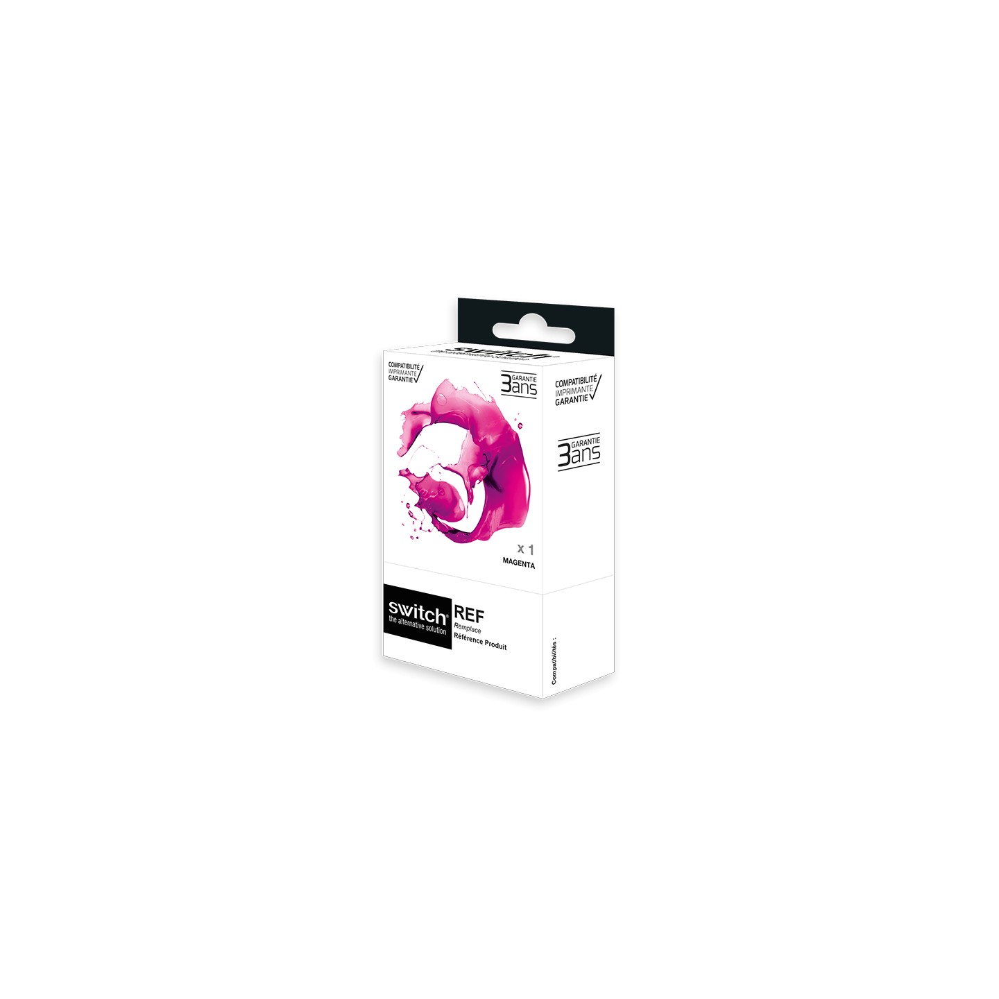 Brother 421 - SWITCH cartouche jet d'encre compatible avec LC421M - Magenta