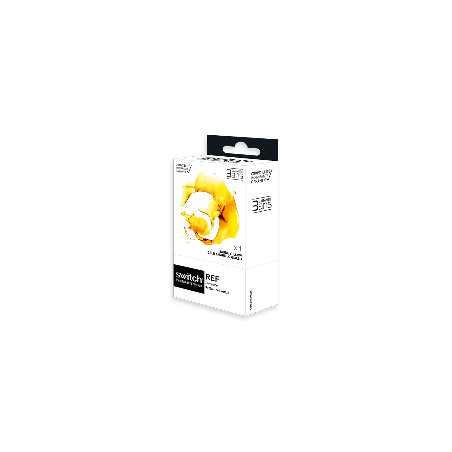 Brother 421XL - SWITCH cartouche jet d'encre compatible avec LC421XLY - Yellow