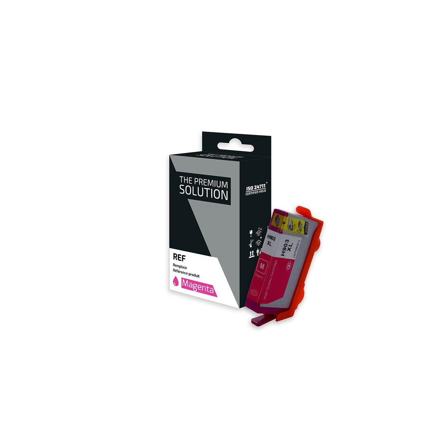 hp H903XLM Cartouche compatible avec T6M07AE - Magenta