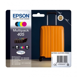 Epson E405B/CL Pack x 4 original C13T05G64010 - Noir Cyan Magenta Jaune