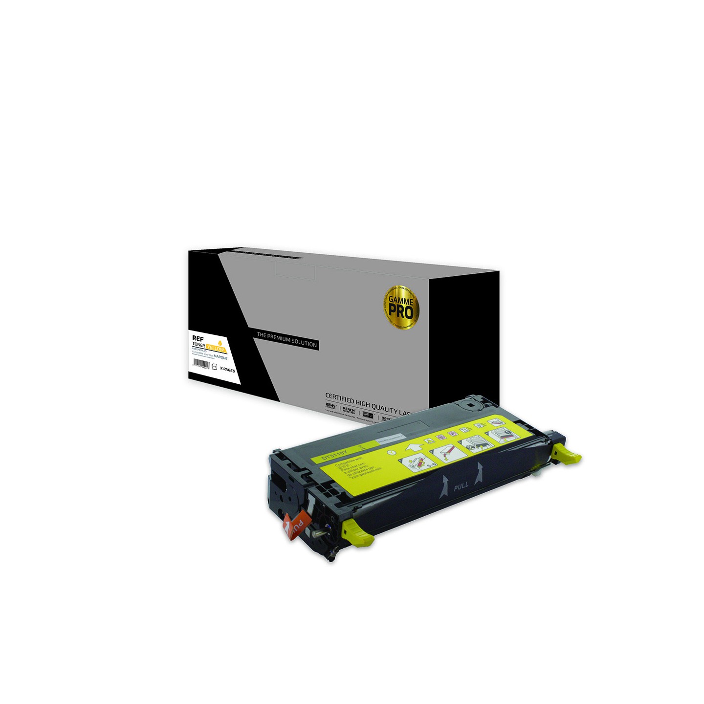 TPS DT3110Y - Toner 'Gamme PRO' compatible avec 59310173, NF556 - Jaune