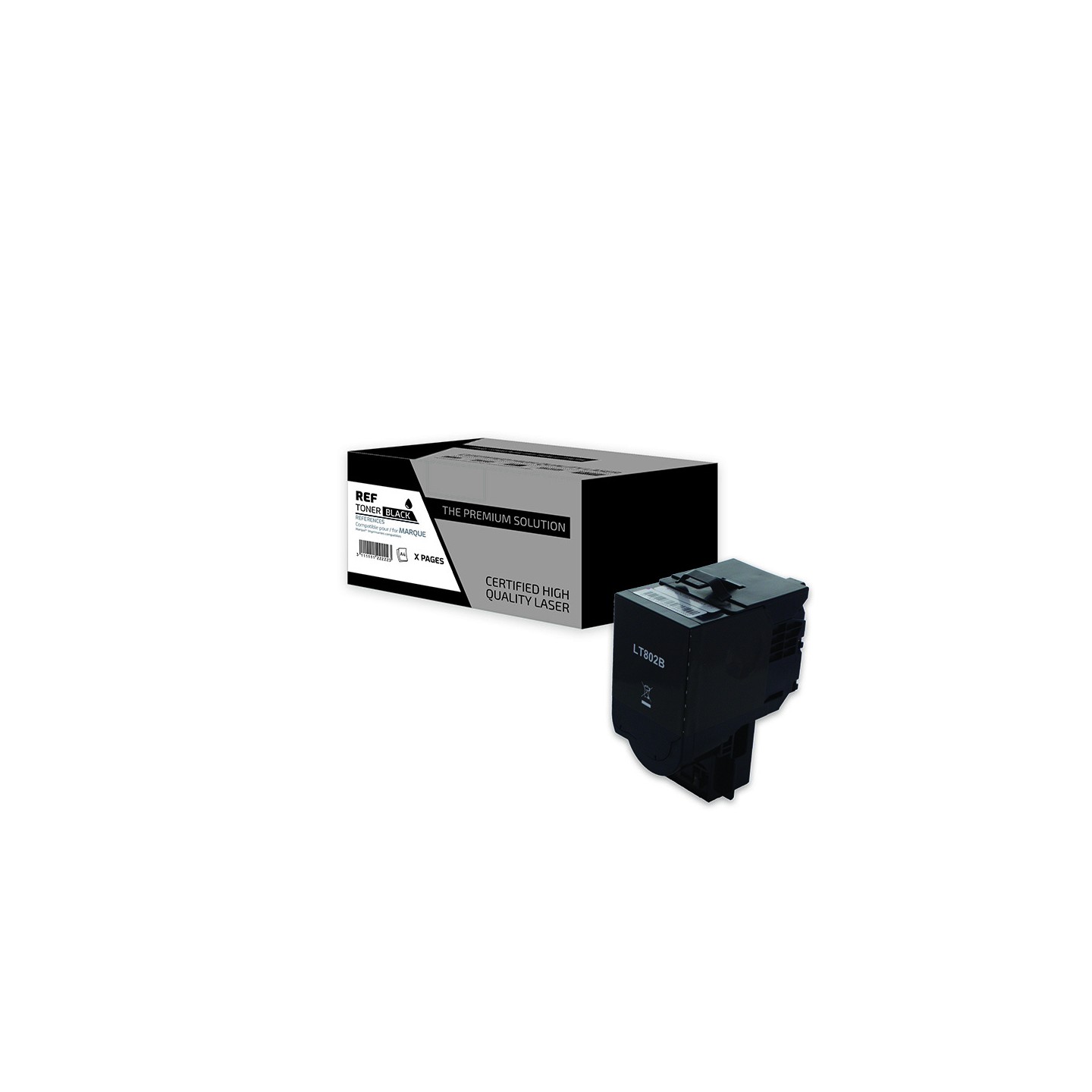 TPS LT802B - Toner compatible avec 80C2SK0 - Noir