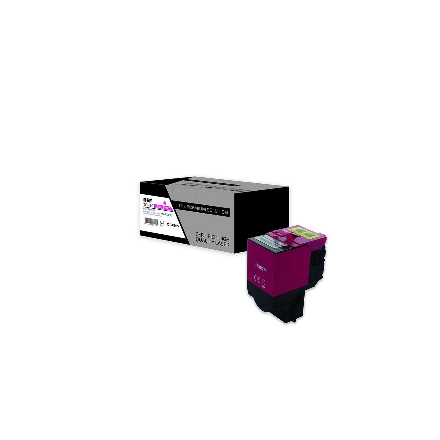 TPS LT802M - Toner compatible avec 80C2SM0 - Magenta