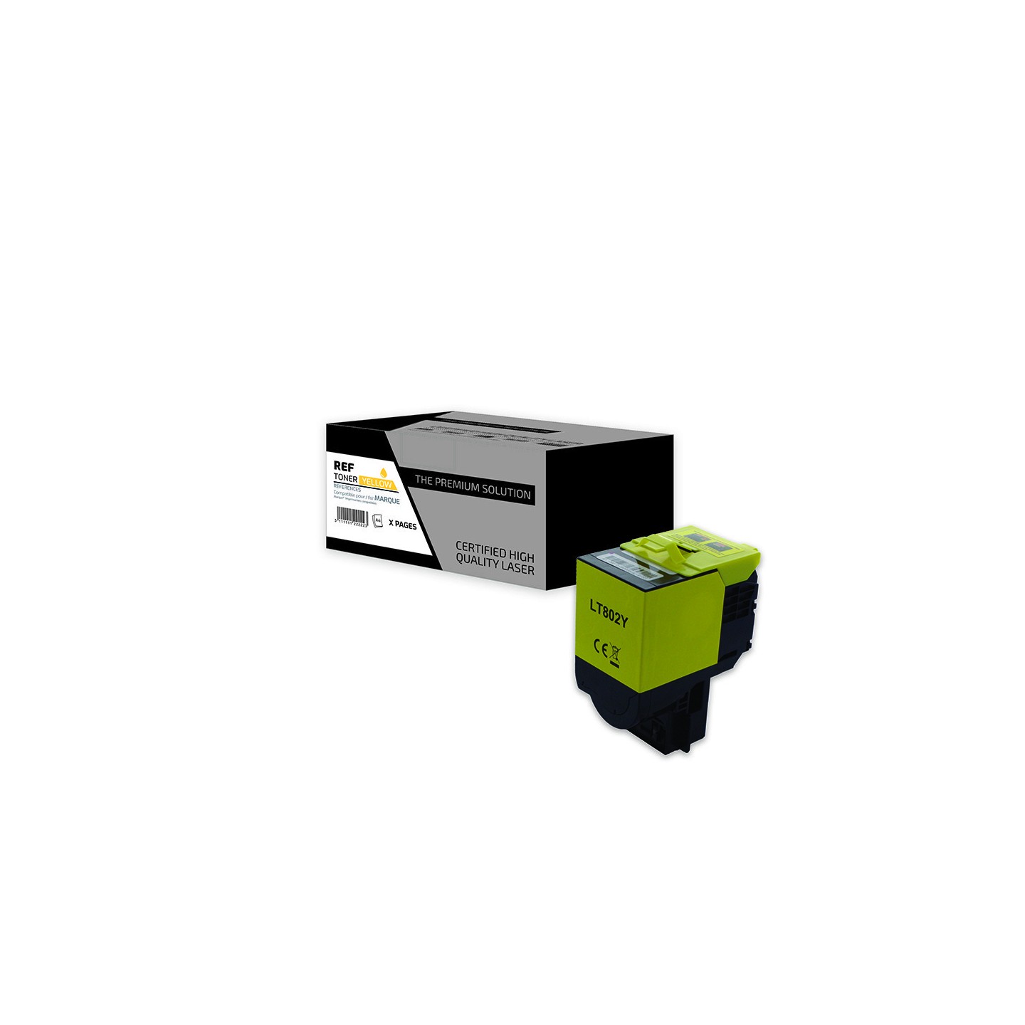 TPS LT802Y - Toner compatible avec 80C2SY0 - Jaune