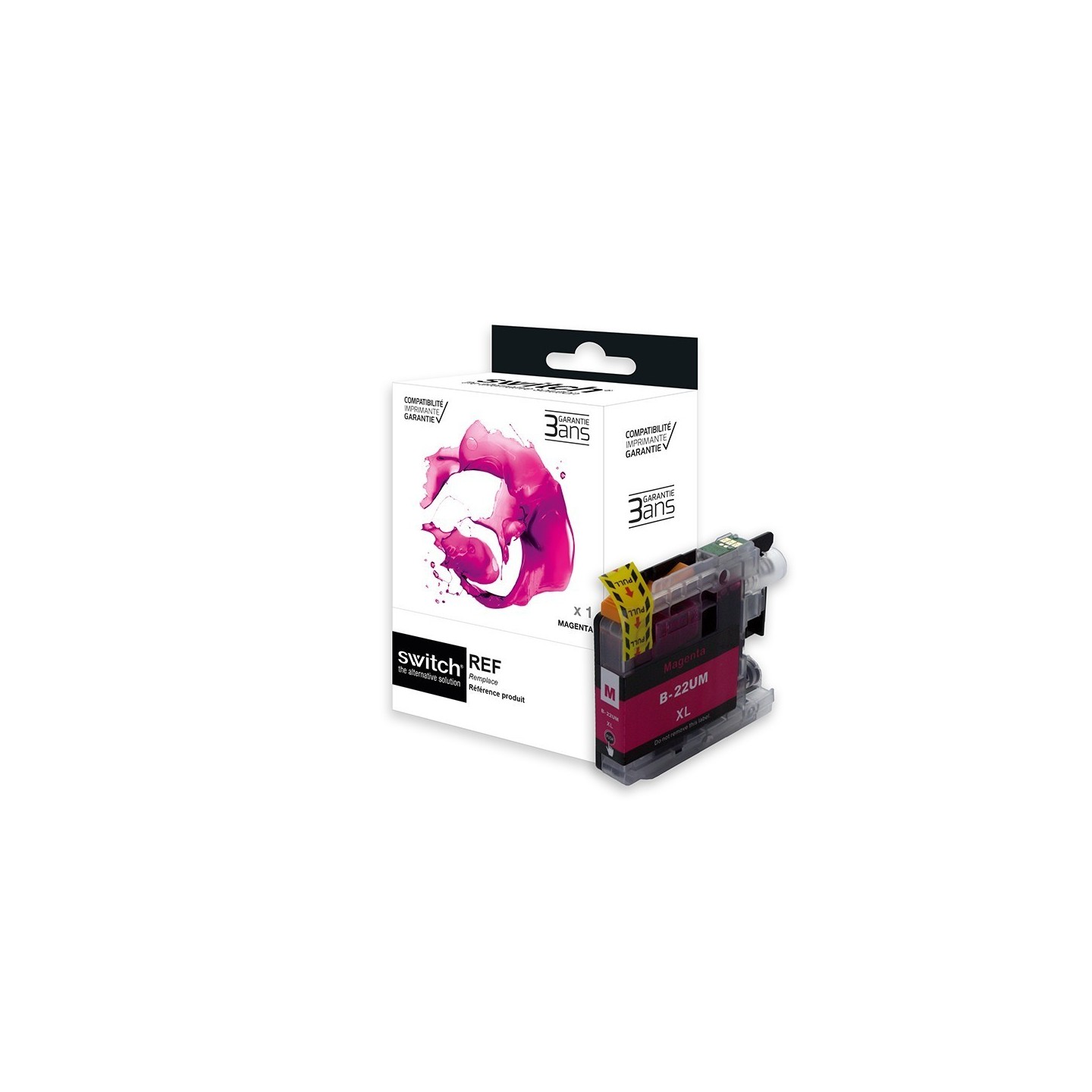 SWITCH Brother B22UM Cartouche compatible avec LC22UM - Magenta