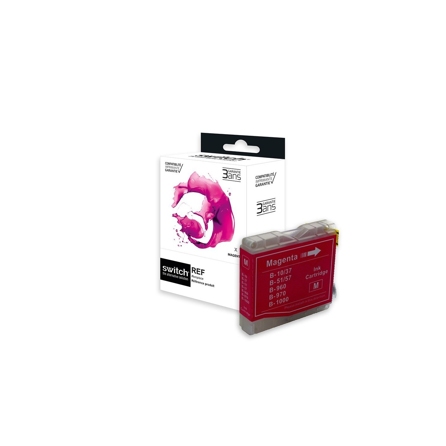 SWITCH Brother B970/1000M Cartouche compatible avec LC970/LC1000M - Magenta
