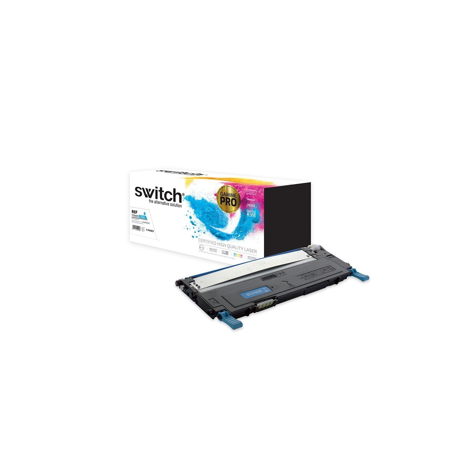 SWITCH Toner 'Gamme PRO' compatible avec CLP-C4092SELS - Cyan