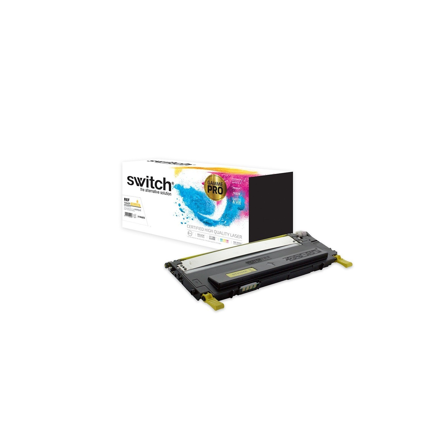 SWITCH Toner 'Gamme PRO' compatible avec CLT-Y4092SELS - Jaune