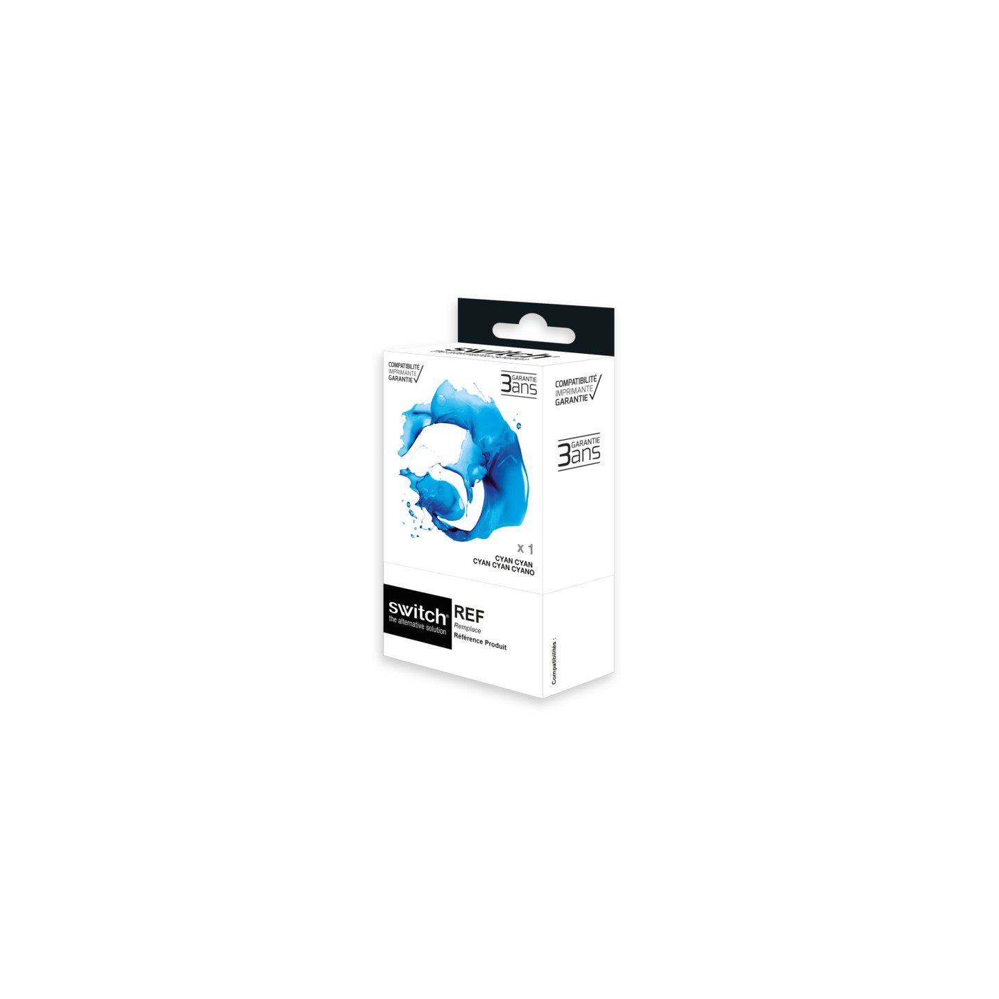 SWITCH Epson E802 Cartouche compatible avec C13T08024011 - Cyan