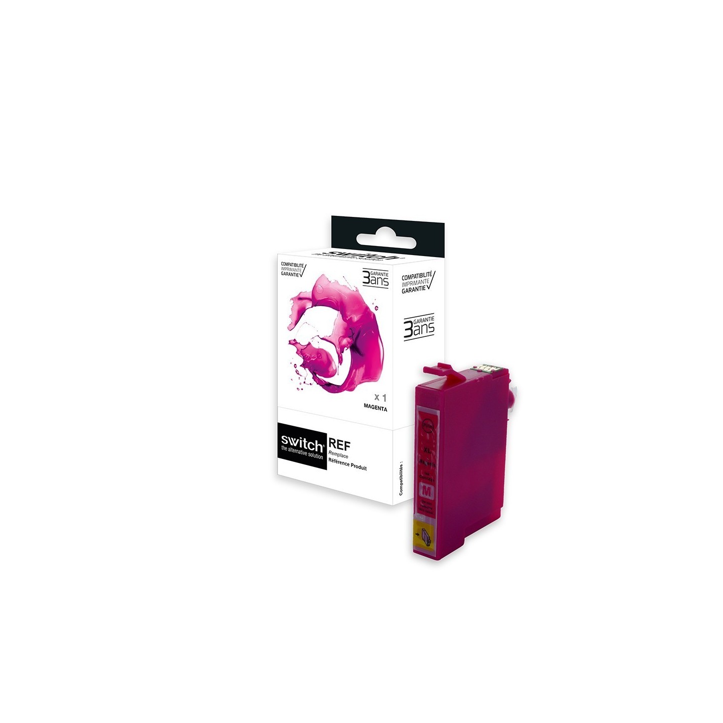 SWITCH Epson E1293 Cartouche compatible avec C13T12934012 - Magenta