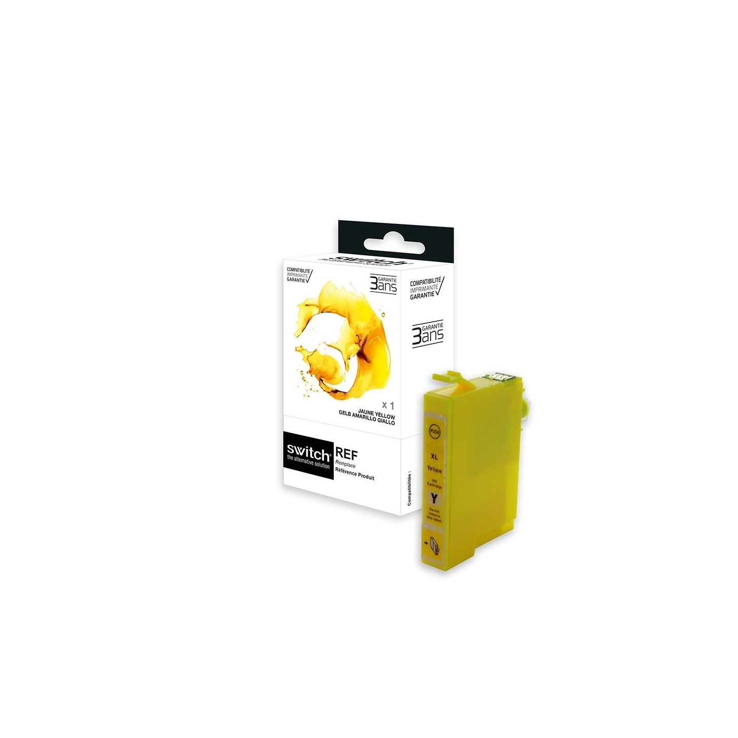 SWITCH Epson E1294 Cartouche compatible avec C13T12944012 - Jaune