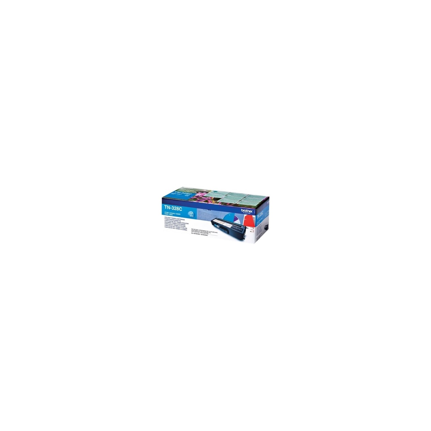 Toner authentique Brother TN-328 - Cyan