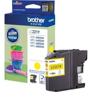 Brother ULC221Y Cartouche originale LC221Y - Jaune