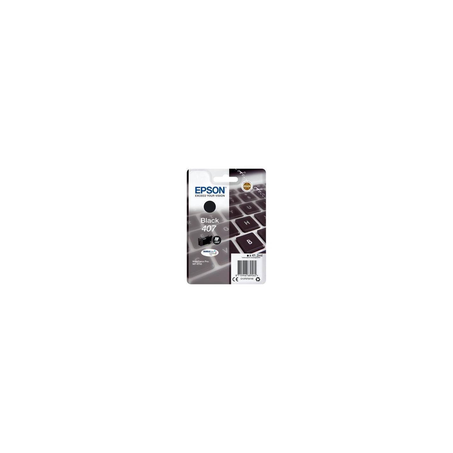 Epson E407B Cartouche originale C13T07U140 - Noir