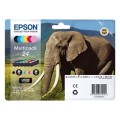 Epson KT2428 Pack x 6 original C13T24284011 - Noir Cyan Magenta Jaune