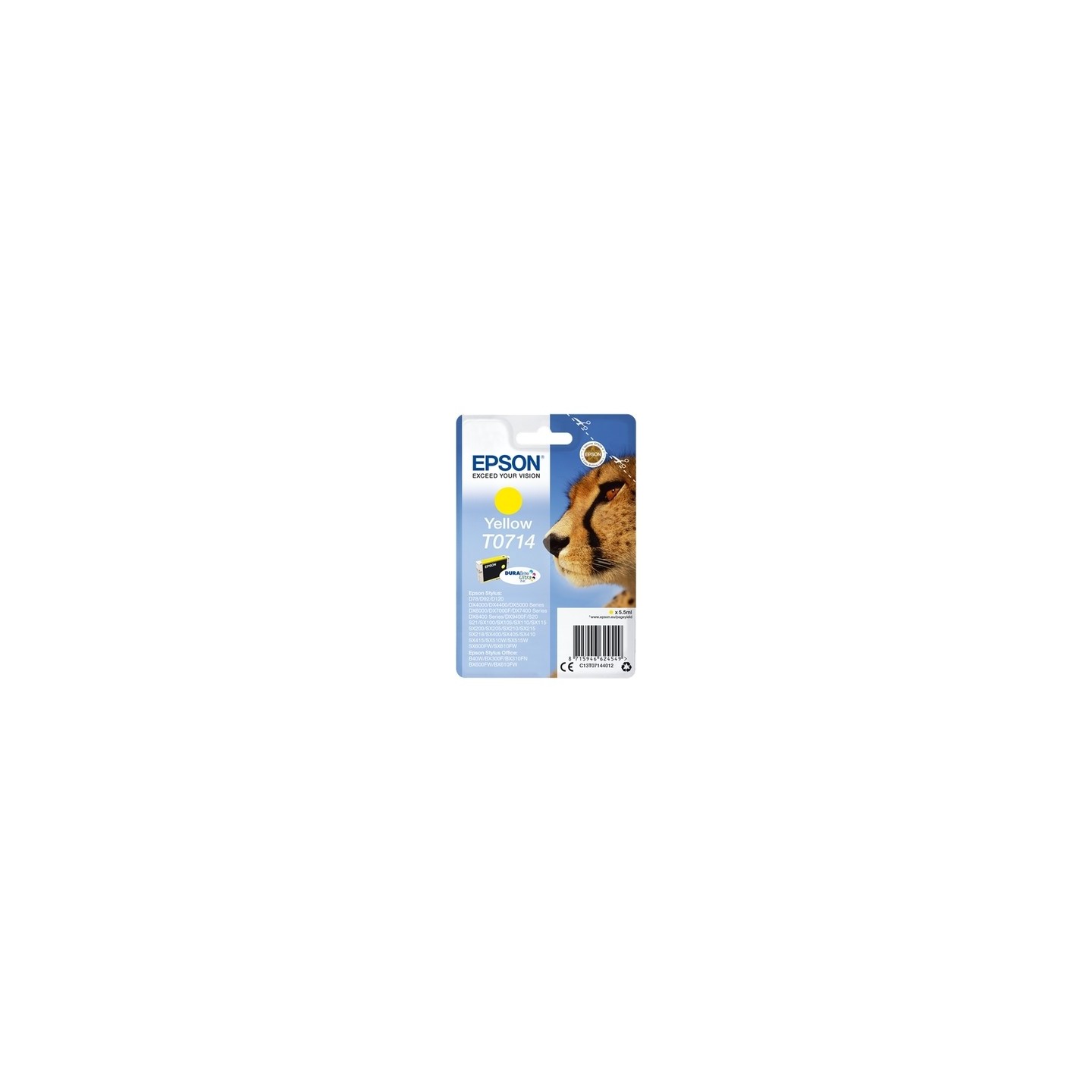 Epson E714 Cartouche originale C13T07144011 - Jaune