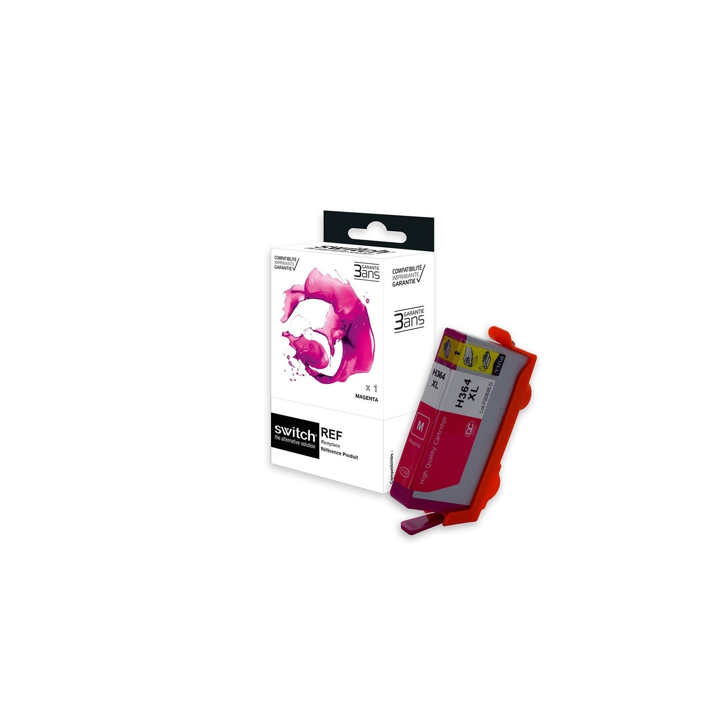 SWITCH hp H364MXL Cartouche compatible avec CB324EE - Magenta