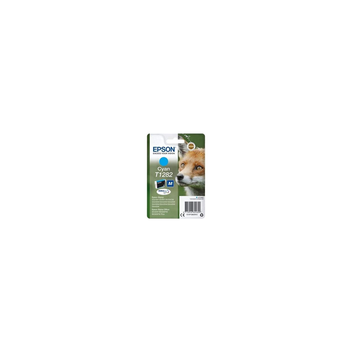 Epson E1282 Cartouche originale C13T12824011 - Cyan