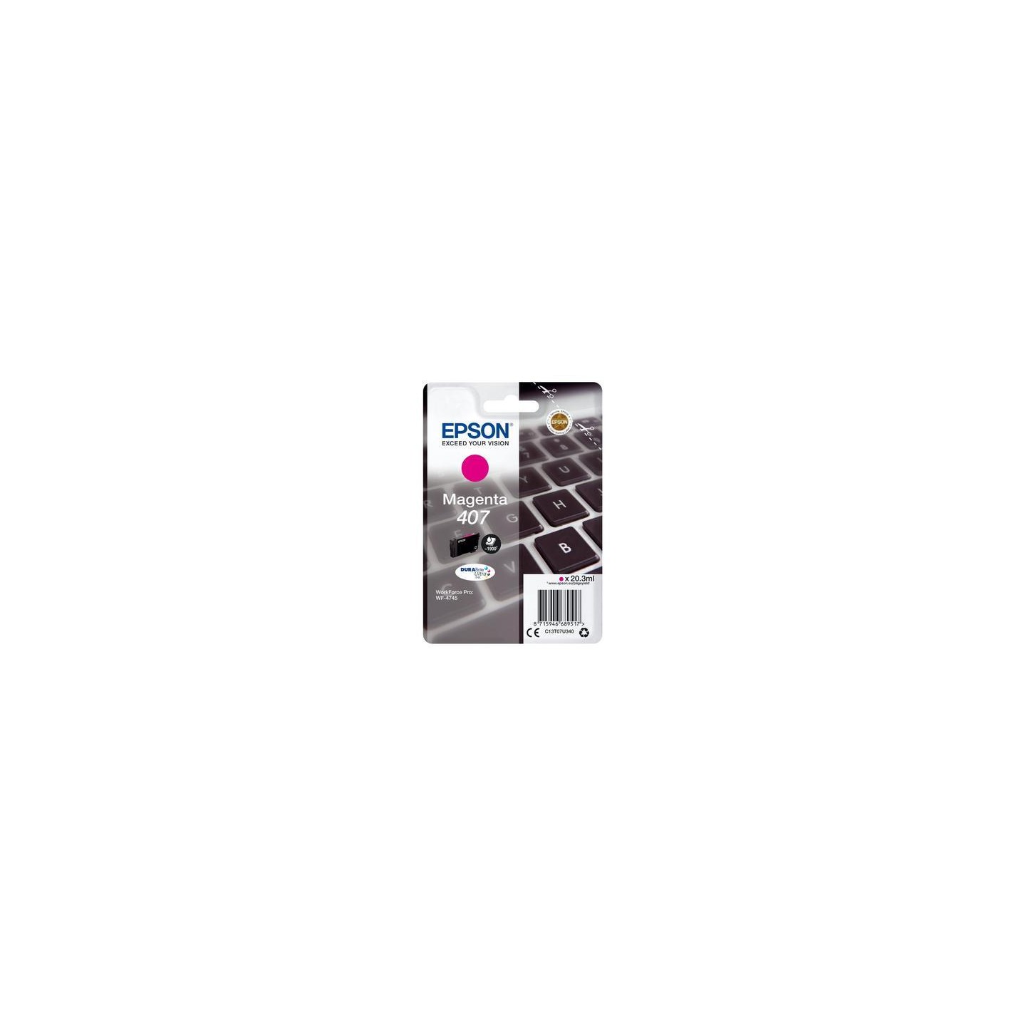 Epson E407M Cartouche originale C13T07U340 - Magenta