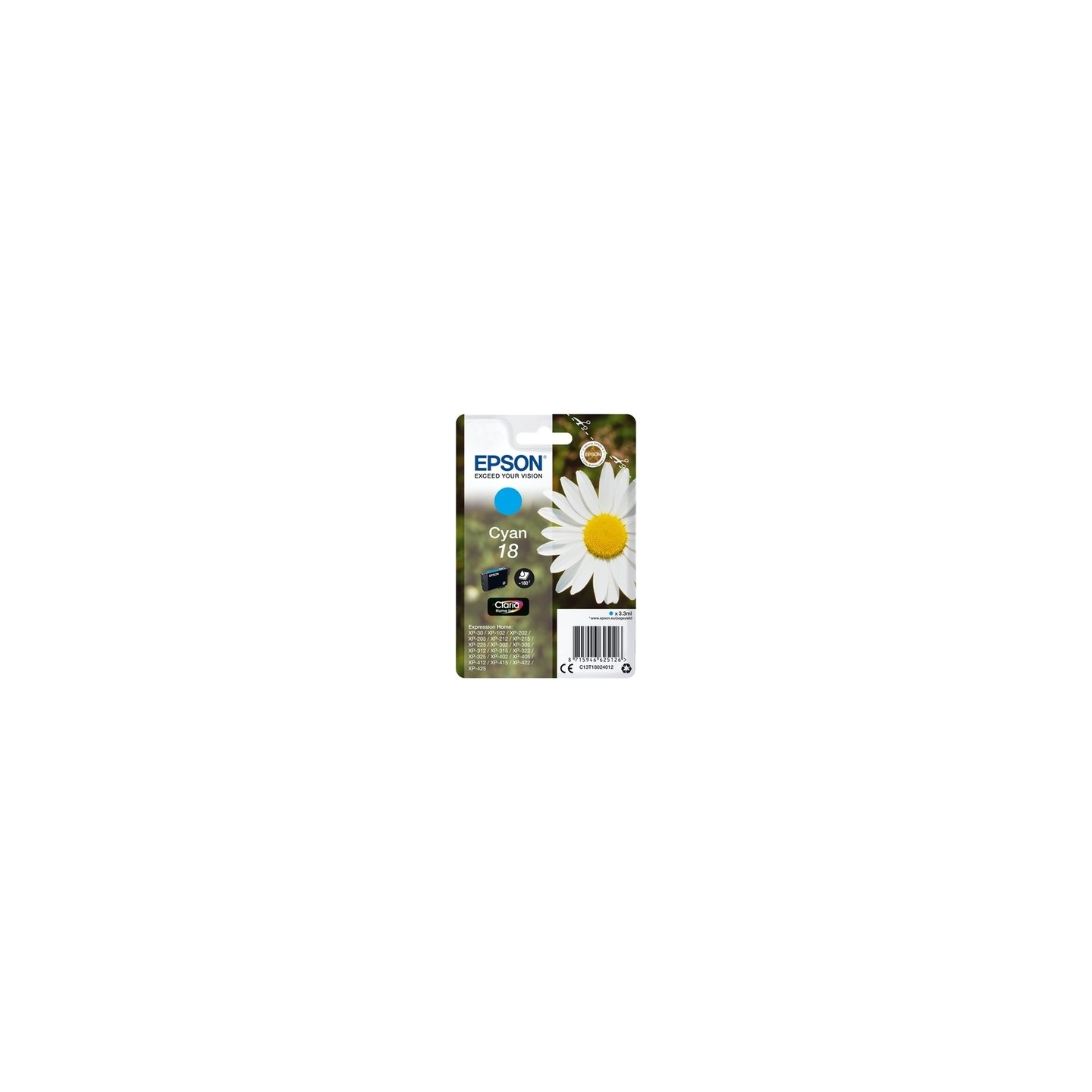 Epson UT1802 Cartouche originale T180240 - Cyan