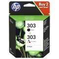 hp K303B/CL Pack x 2 original 3YM92AE - Noir + Tricolor