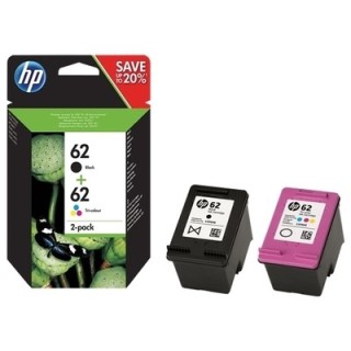 hp K62BCL Pack x 2 original N9J71AE - Noir + Tricolor