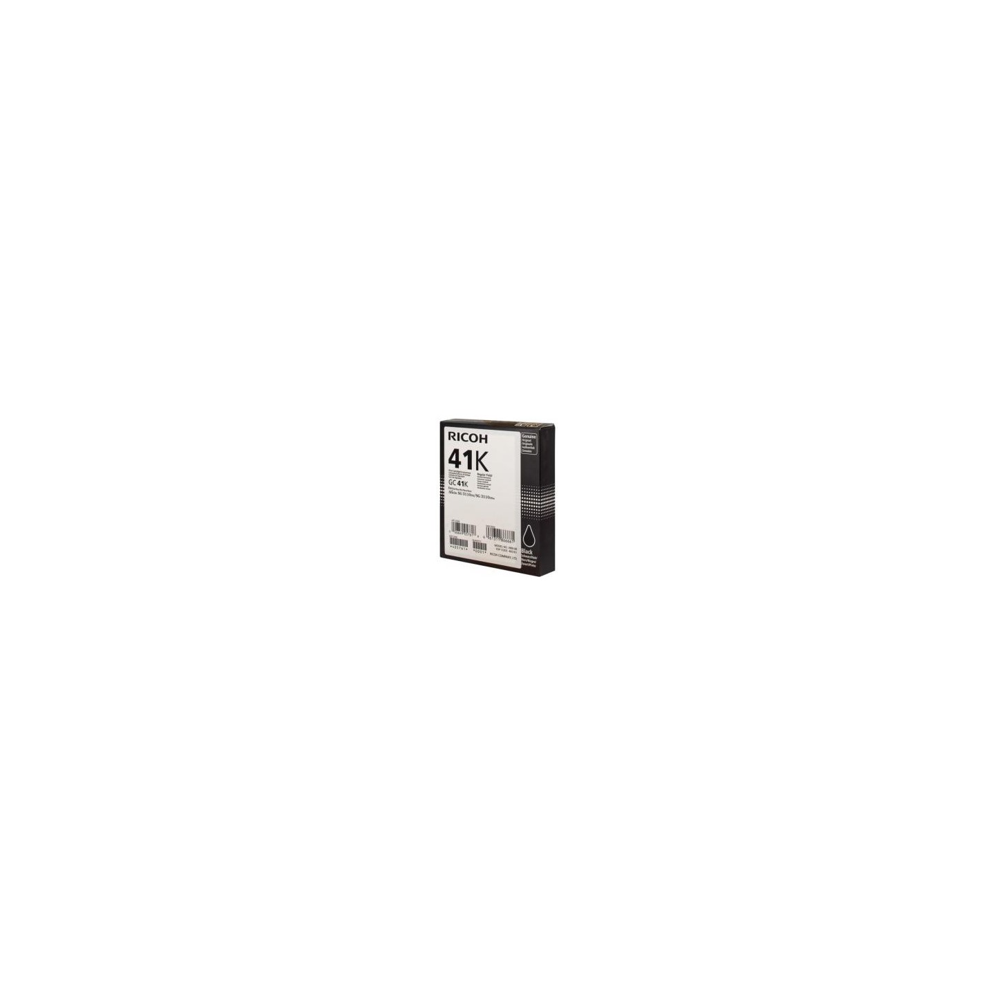 Ricoh RGC41BXL Cartouche originale 405761, GC41K - Noir