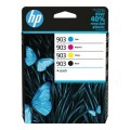 hp K903B/CL Pack x 4 original 6ZC73AE - Noir Cyan Magenta Jaune