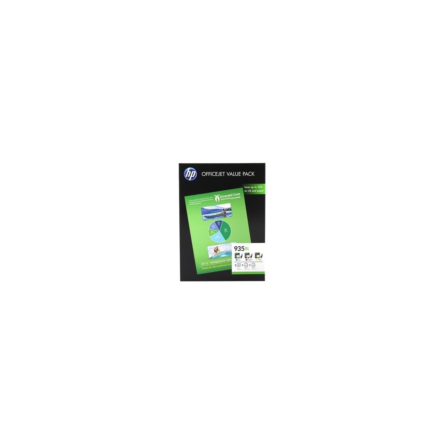 hp K935XLCL_PP Pack x 3 original F6U78AE - Cyan Magenta Jaune