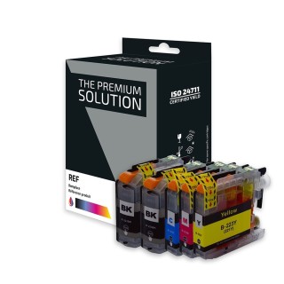 Brother B123 Pack x 5 compatible avec LC123 - Noir Cyan Magenta Jaune