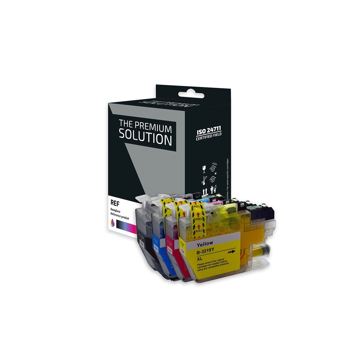 Brother B3219XL Pack x 4 compatible avec LC3219XL - Noir Cyan Magenta Jaune