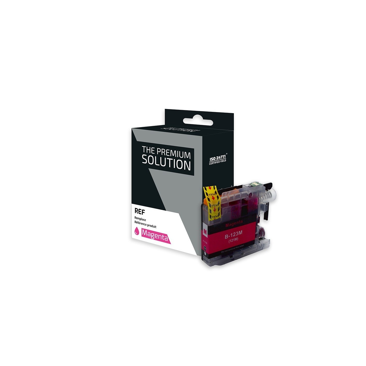 Brother B123M Cartouche compatible avec LC121/123M - Magenta