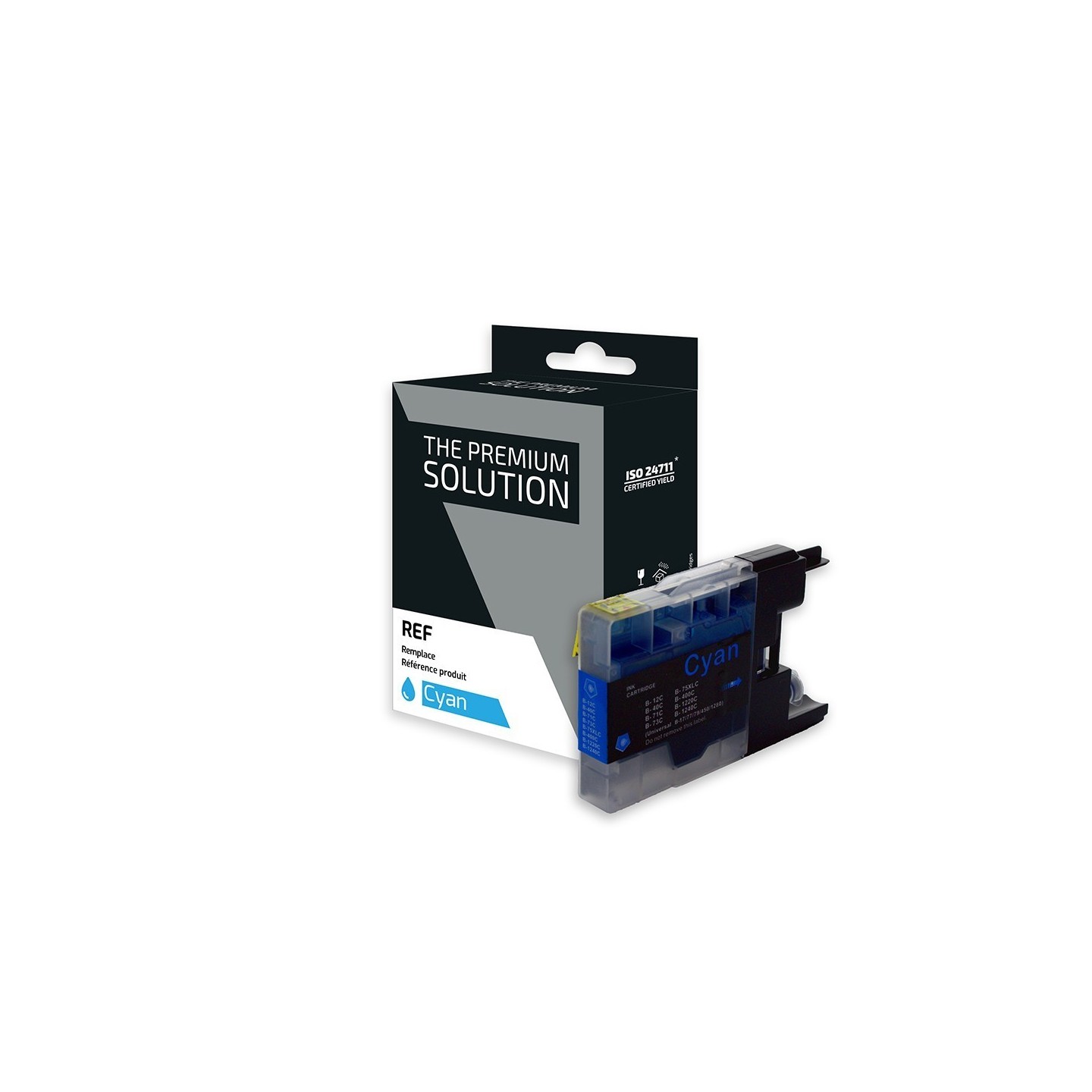 Brother B1240XLC Cartouche compatible avec LC1220/1240/1280 - Cyan