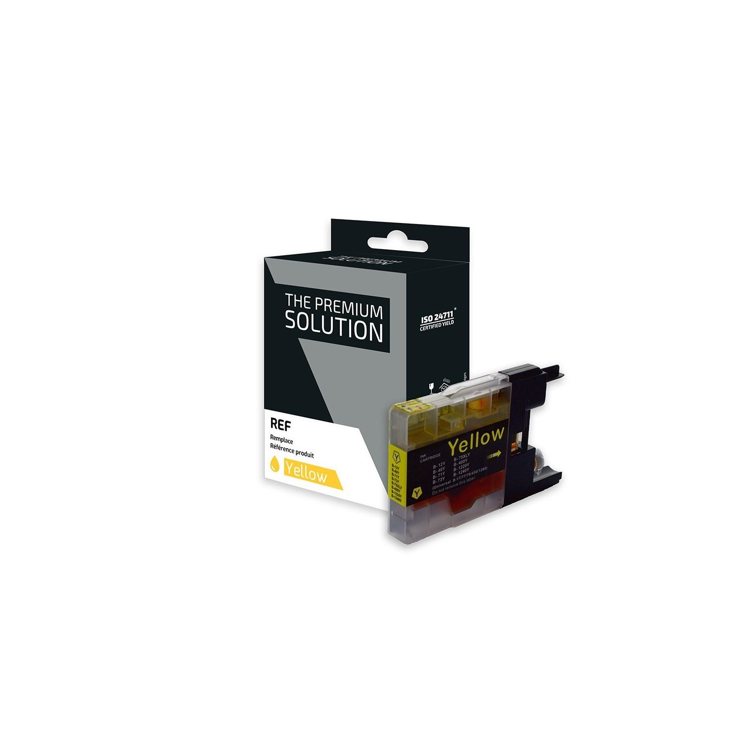 Brother B1240XLY Cartouche compatible avec LC1220/1240/1280 - Jaune