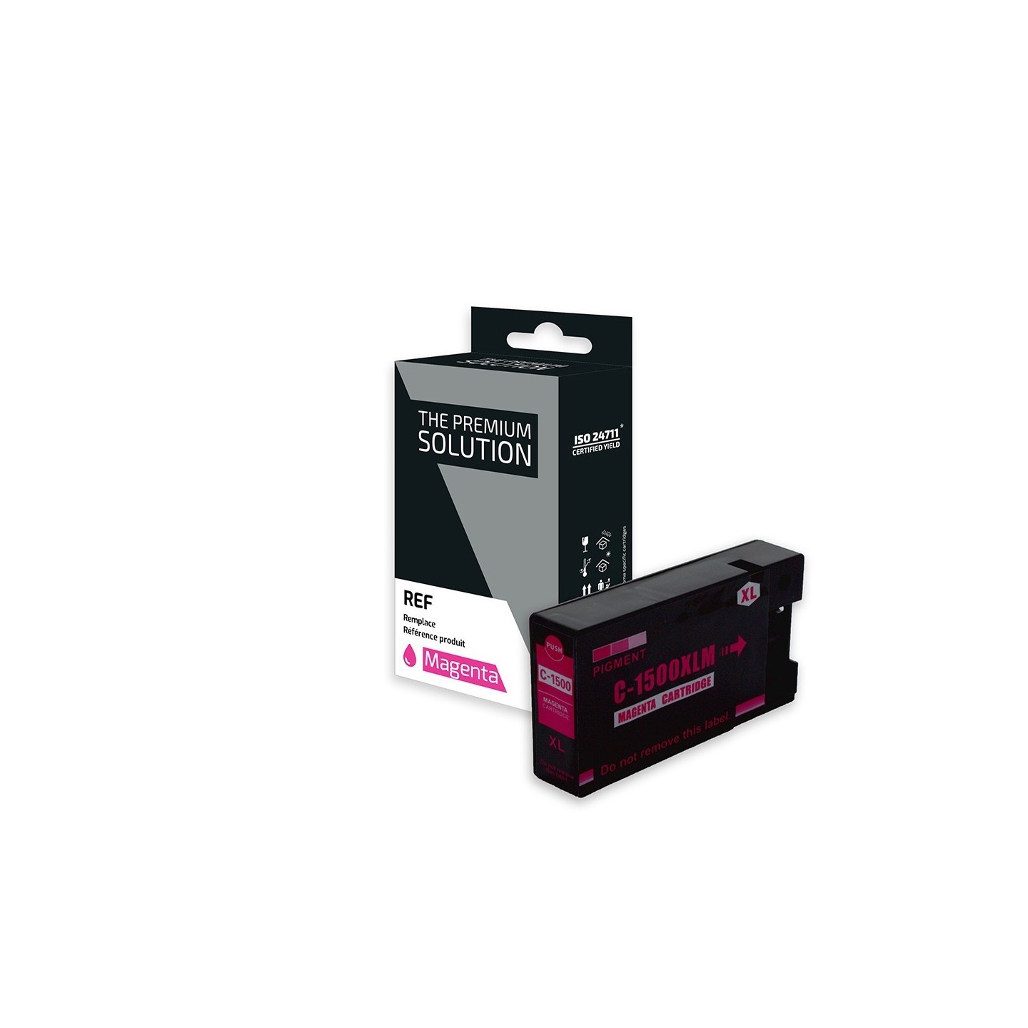 Canon C1500XLM Cartouche compatible avec PG-1500, 9194B001 - Magenta