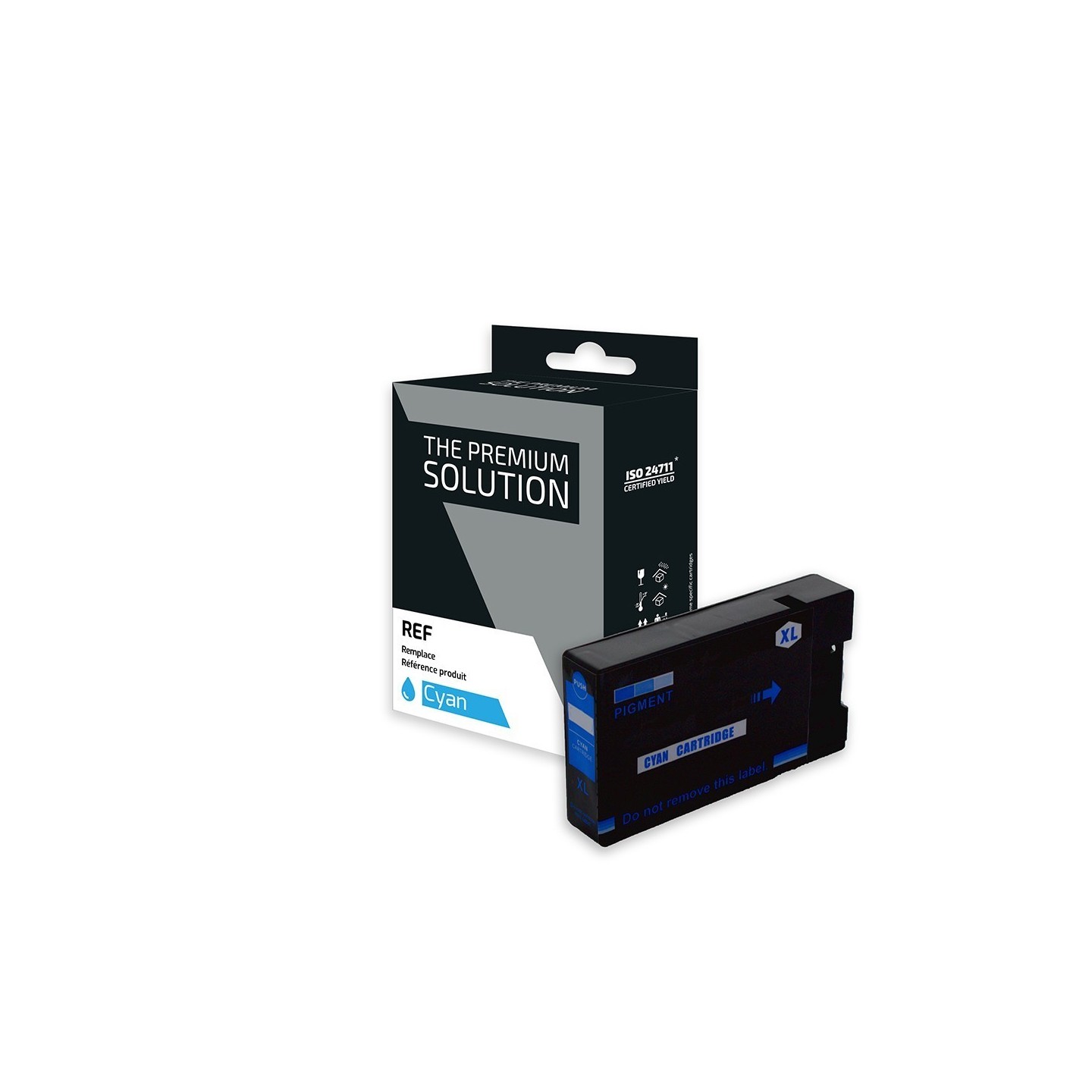 Canon C2500XLC Cartouche compatible avec PGI-2500, 9265B001 - Cyan