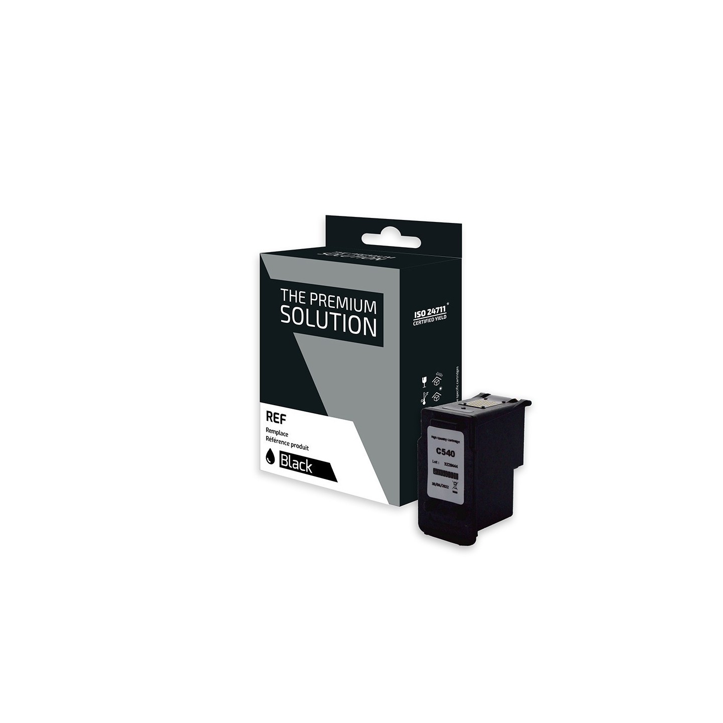 Canon C540 Cartouche compatible avec PG540, 5225B005 - Noir