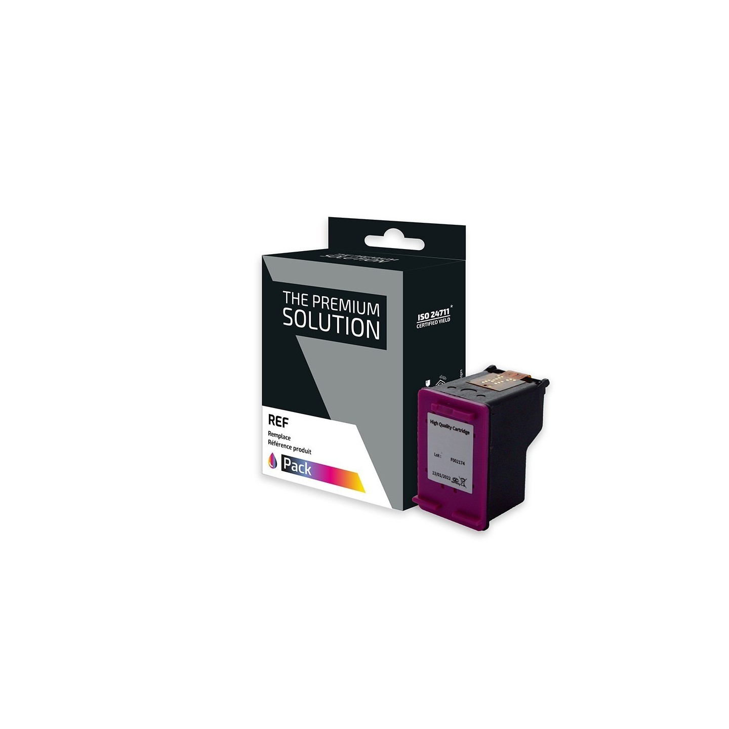 hp H62CLXL Cartouche compatible avec C2P07AE - Tricolor