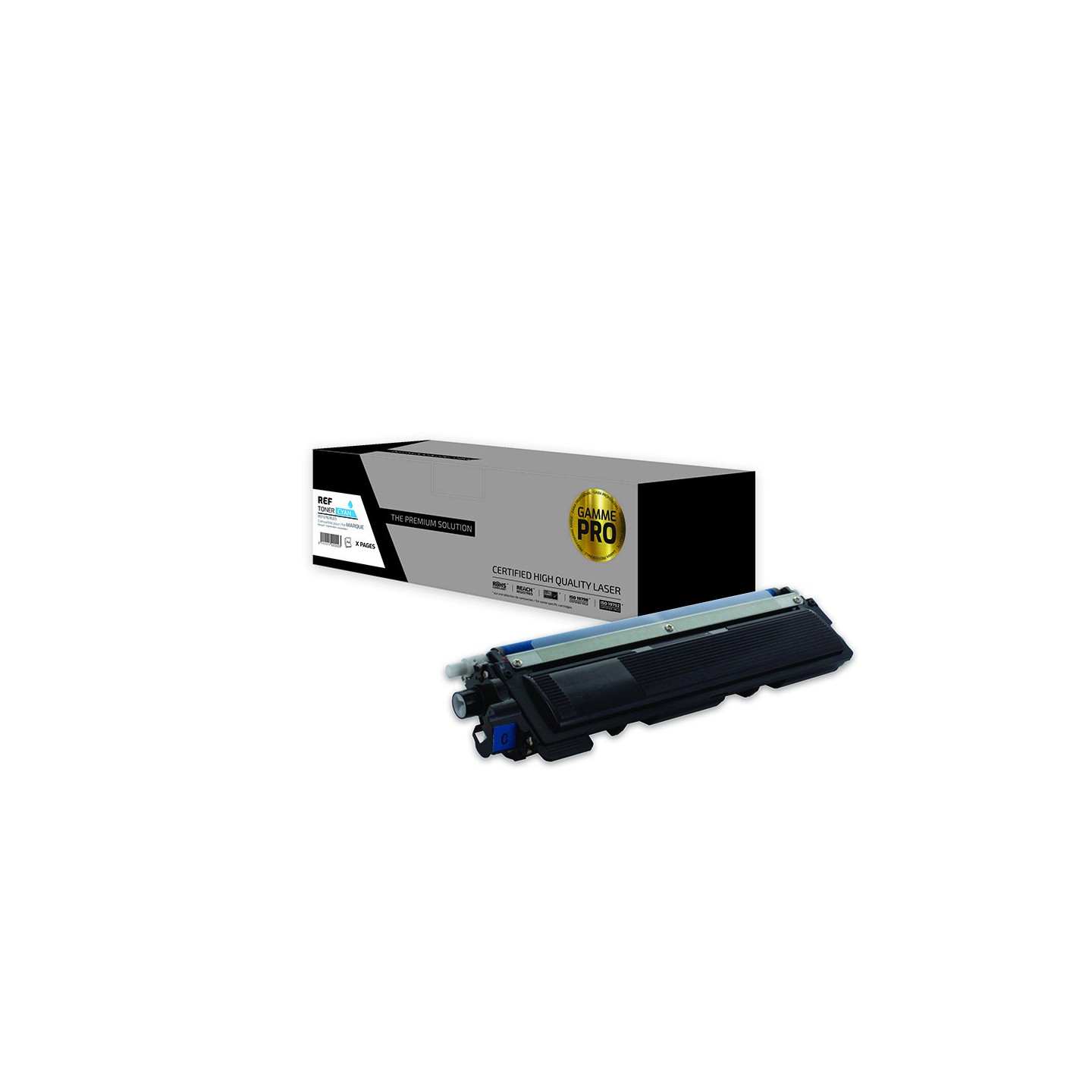 TPS BTTN230C - Toner 'Gamme PRO' compatible avec TN-210, 240, 230, 290 - Cyan