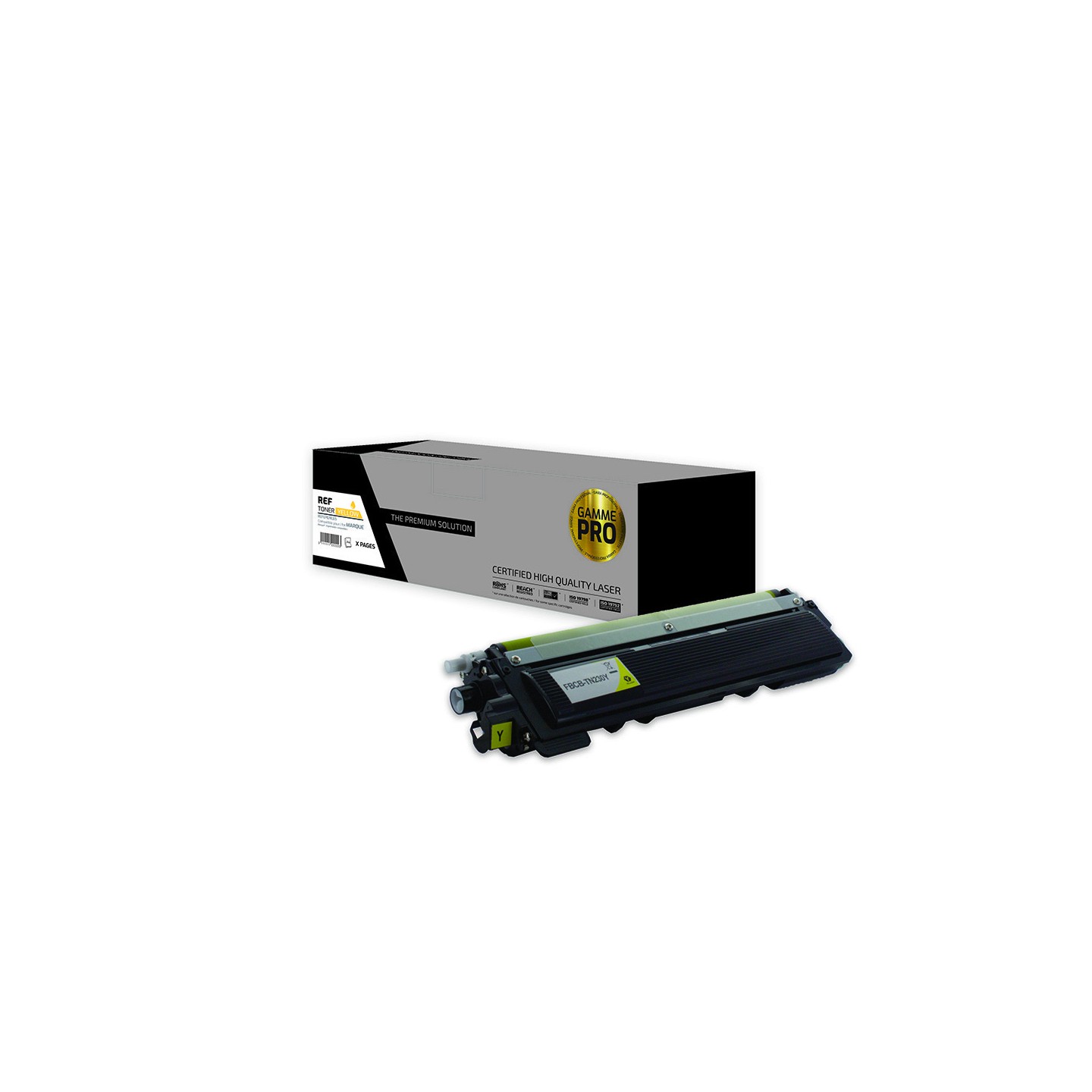 TPS BTTN230Y - Toner 'Gamme PRO' compatible avec TN-210, 240, 230, 290 - Jaune