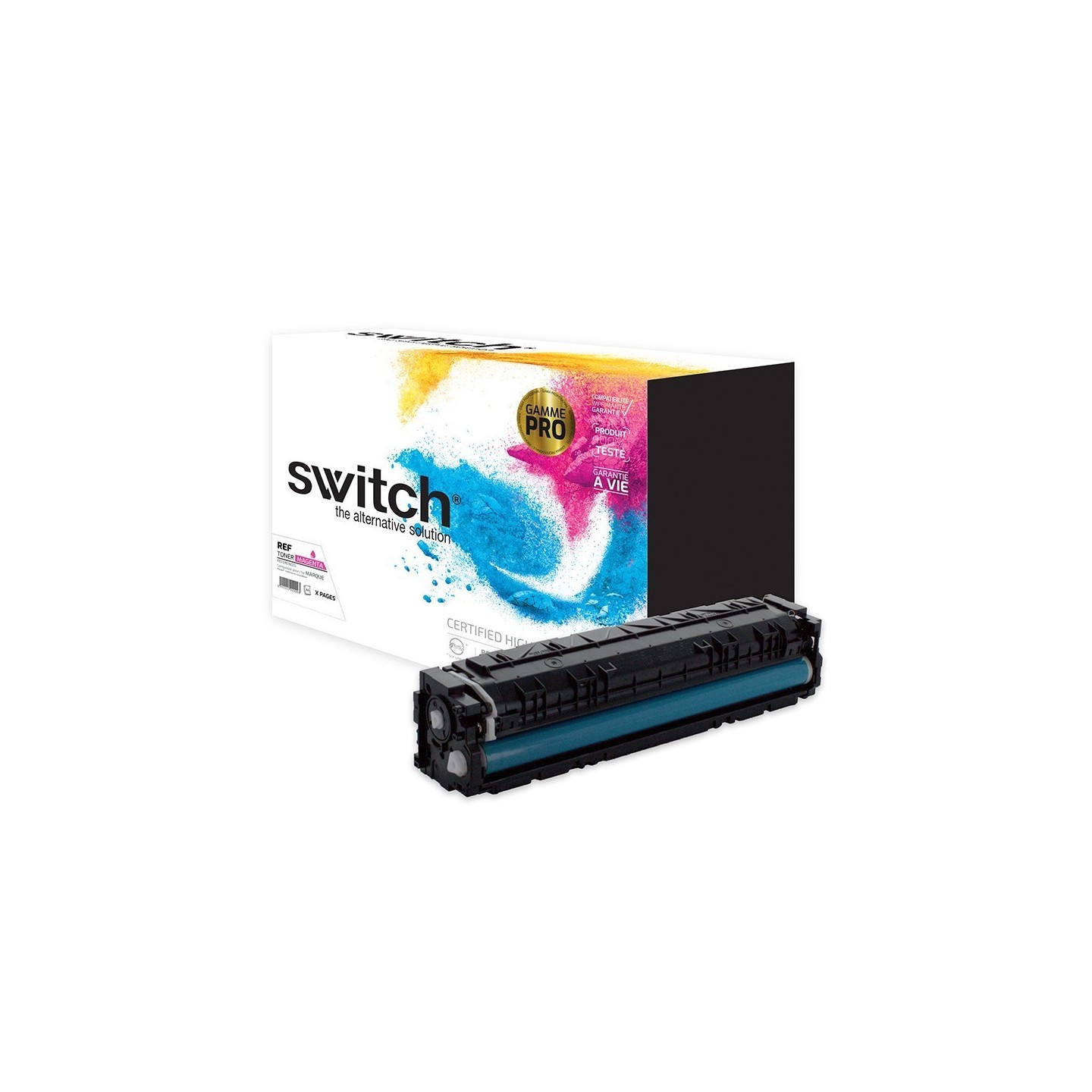 SWITCH Toner 'Gamme PRO' compatible avec CF403X, 201X - Magenta