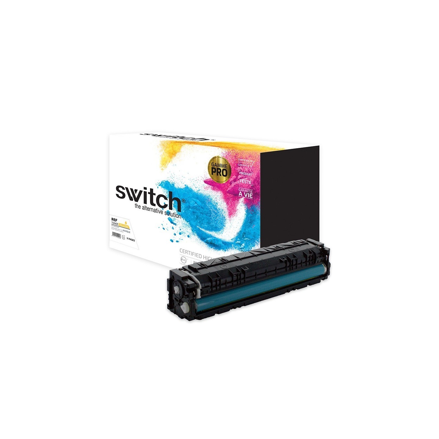 SWITCH Toner 'Gamme PRO' compatible avec CF402X, 201X - Jaune