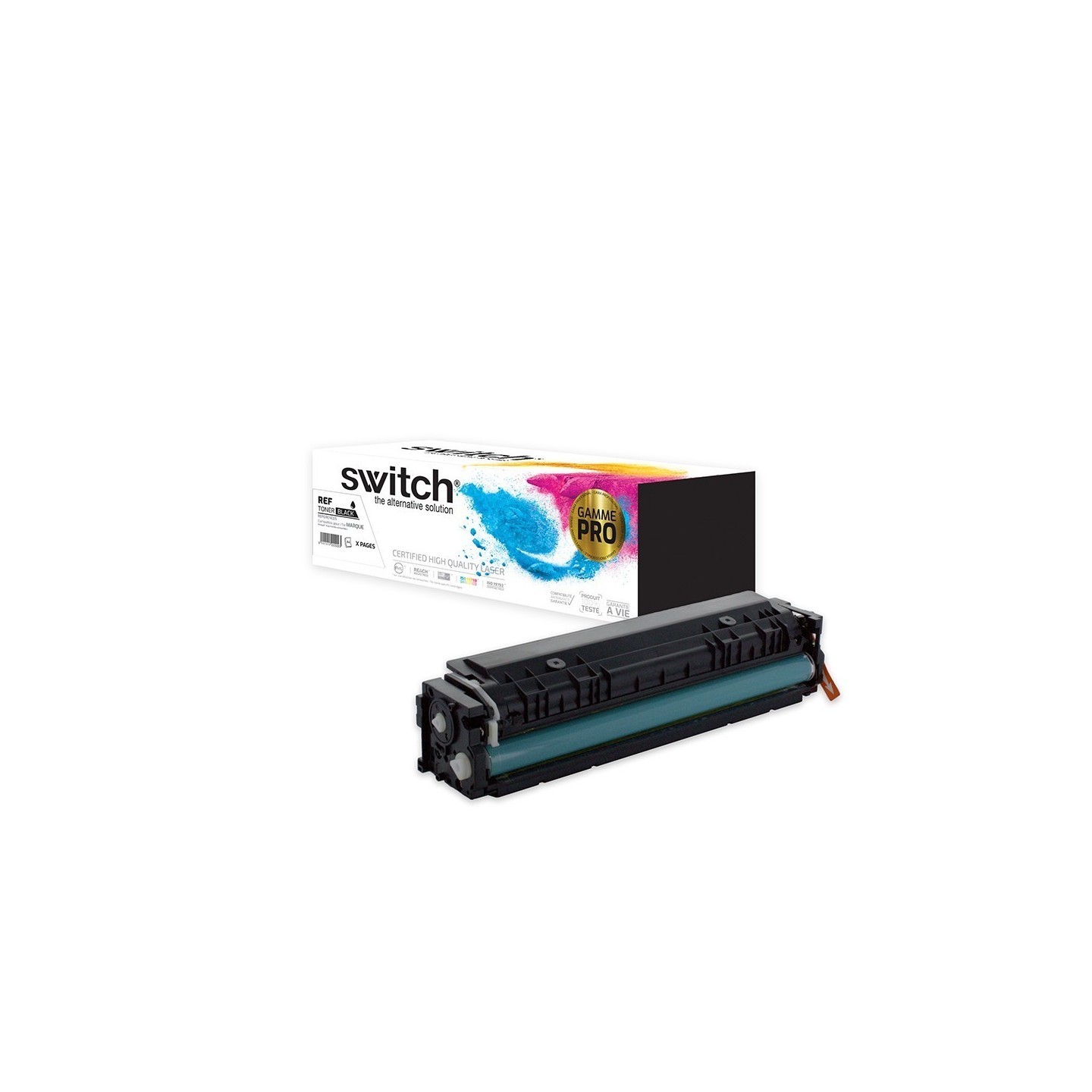 SWITCH Toner 'Gamme PRO' compatible avec CF540A, 203A - Noir