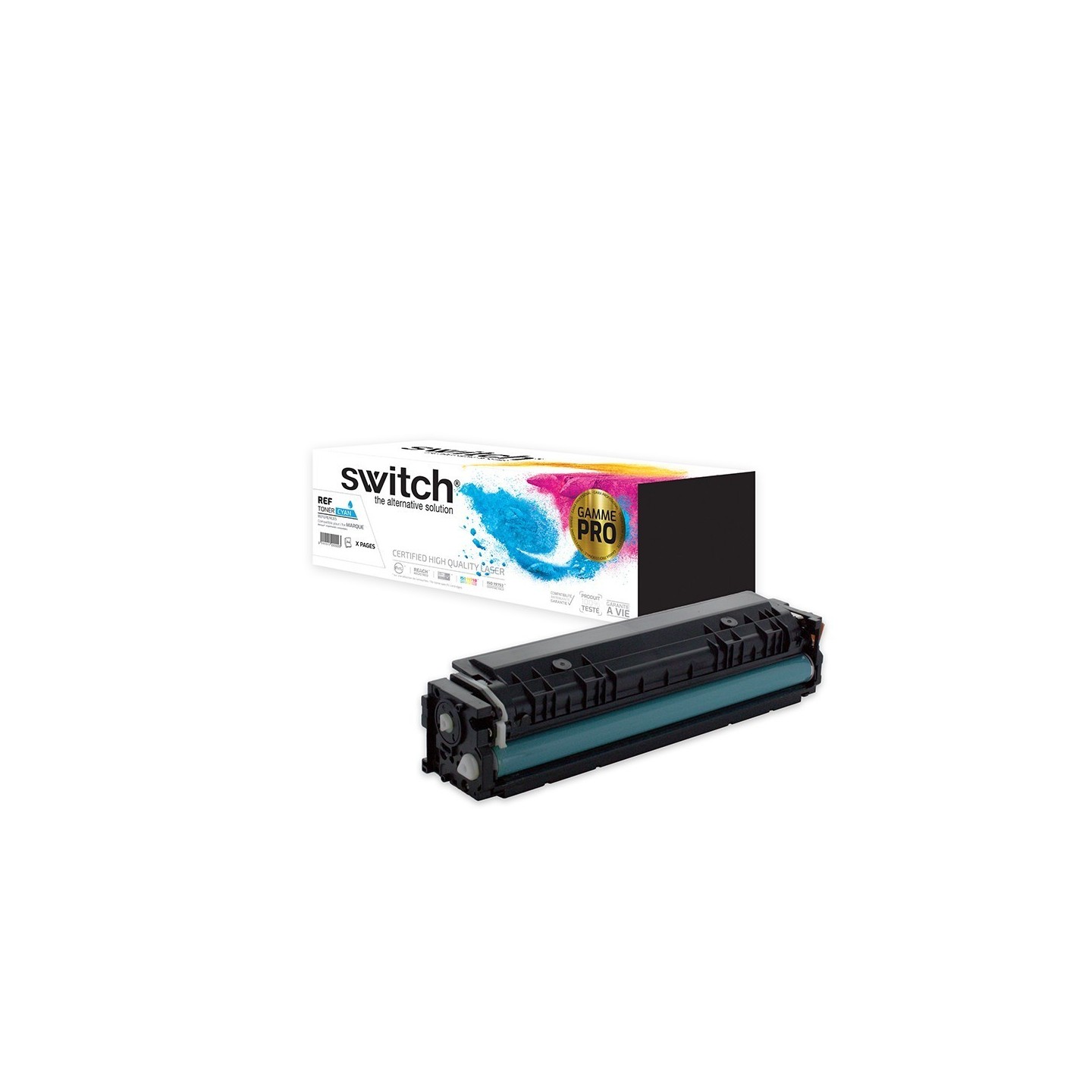 SWITCH Toner 'Gamme PRO' compatible avec CF541A, 203A - Cyan