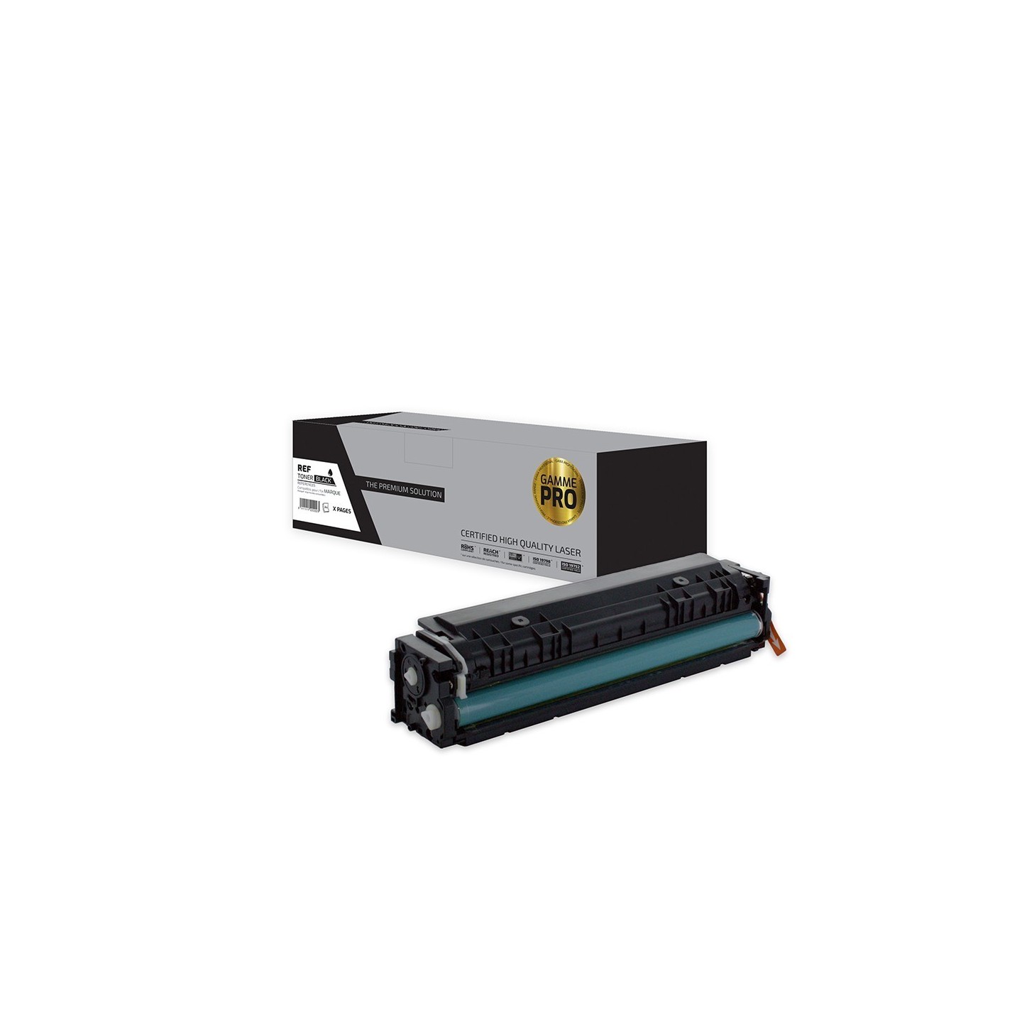 TPS HT203AB/CF540A - Toner 'Gamme PRO' compatible avec CF540A, 203A - Noir