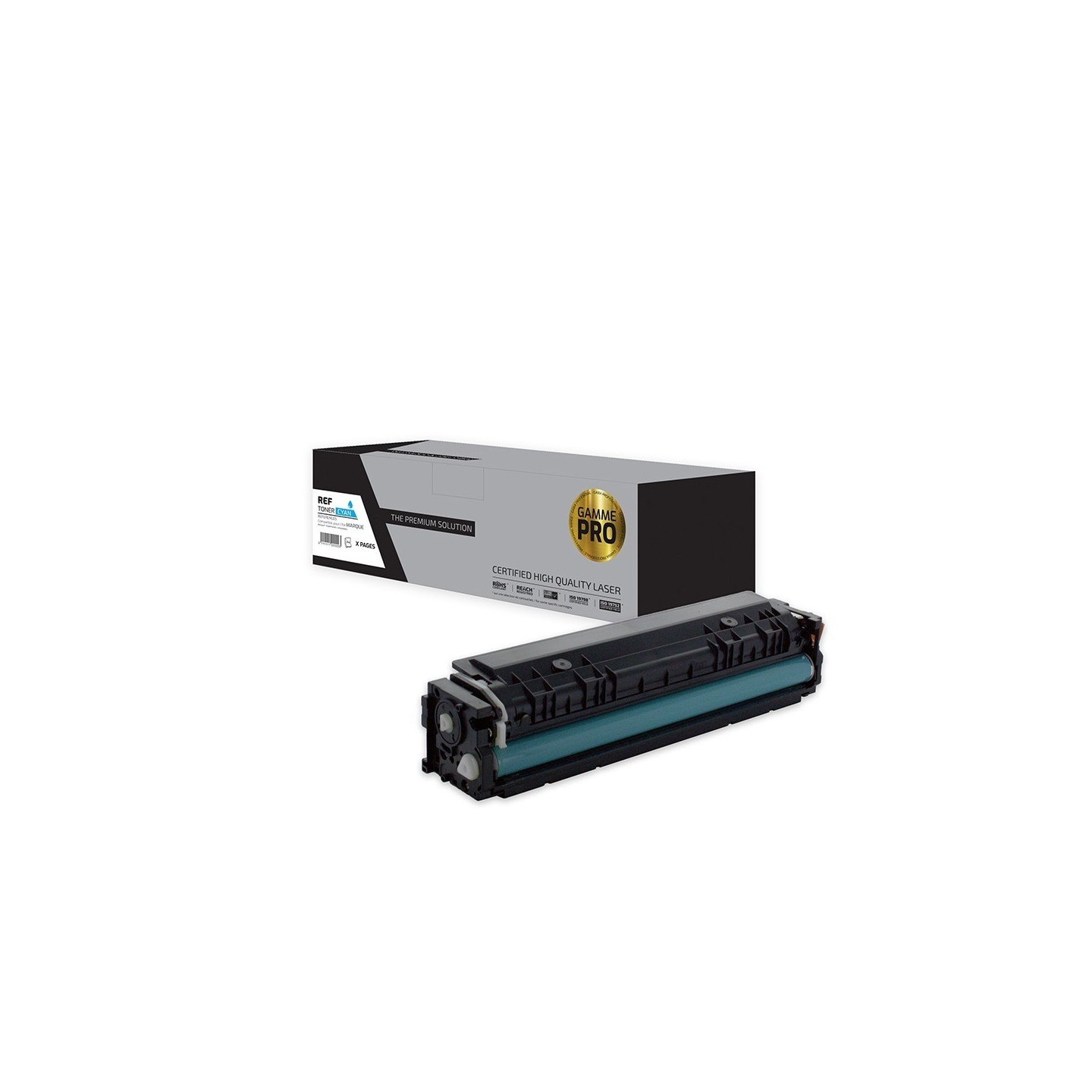 TPS HT203AC/CF541A - Toner 'Gamme PRO' compatible avec CF541A, 203A - Cyan