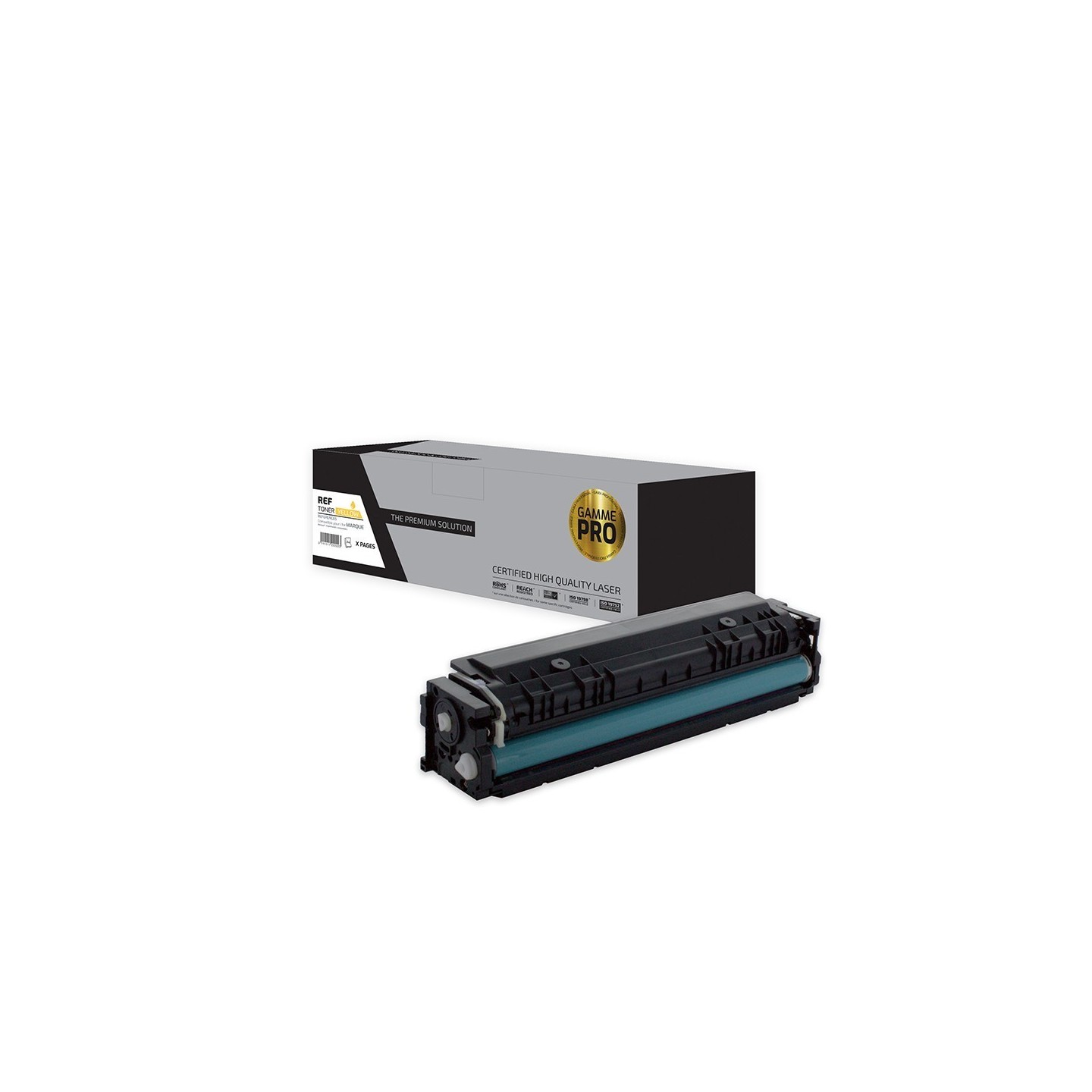 TPS HT203XY/CF542X - Toner 'Gamme PRO' compatible avec CF542X, 203X - Jaune