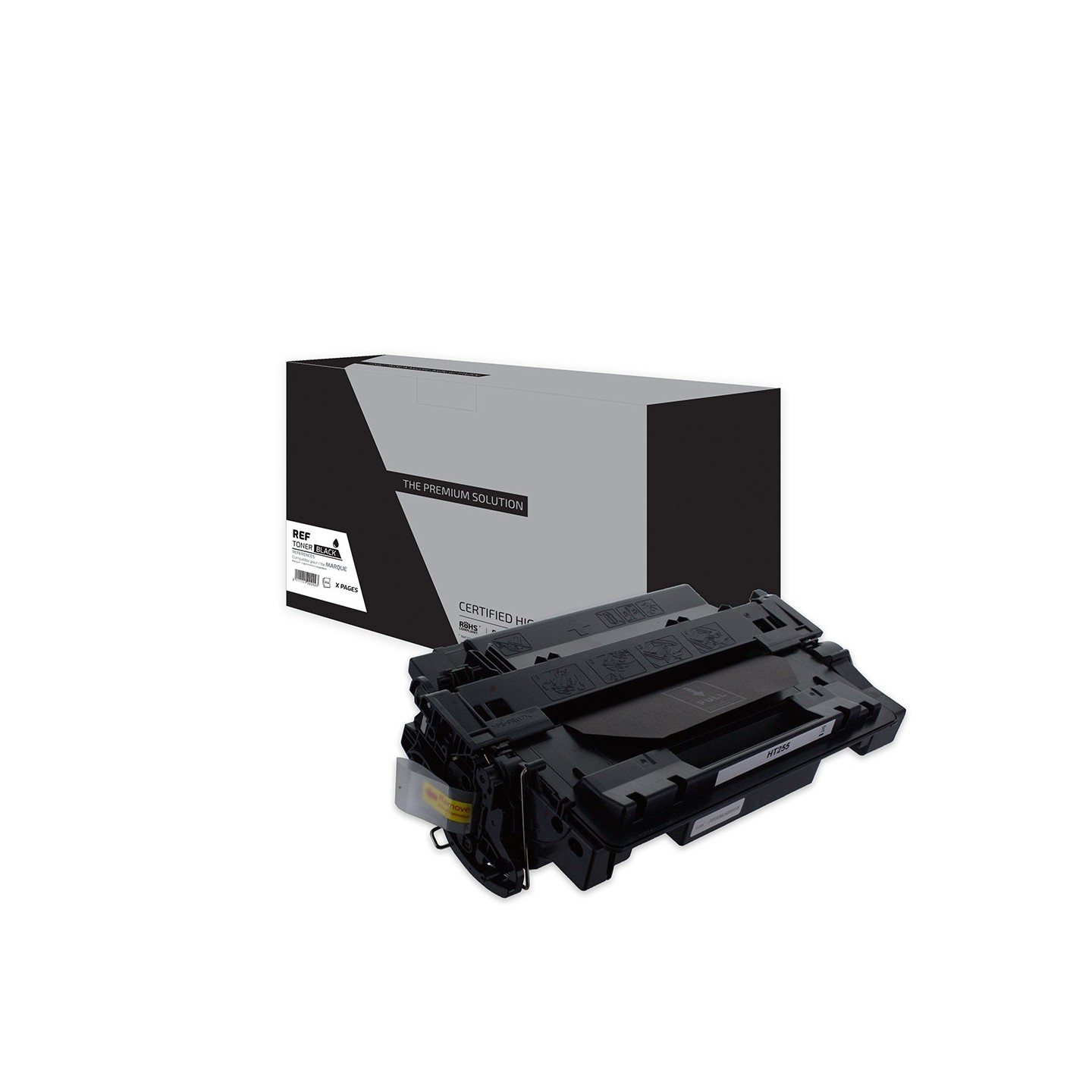 TPS HT255 - Toner compatible avec CE255A, 55A, 724 - Noir