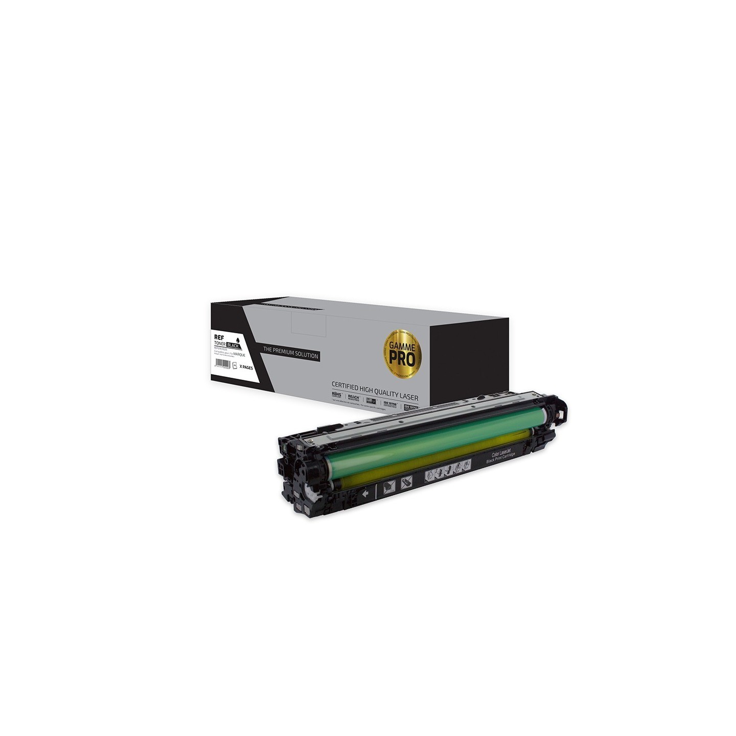 TPS HT307B/CE740A - Toner 'Gamme PRO' compatible avec CE740A, 307A - Noir